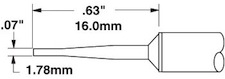 Solder Tip, Smart Heat PowerTips, STTC-142Metcal  